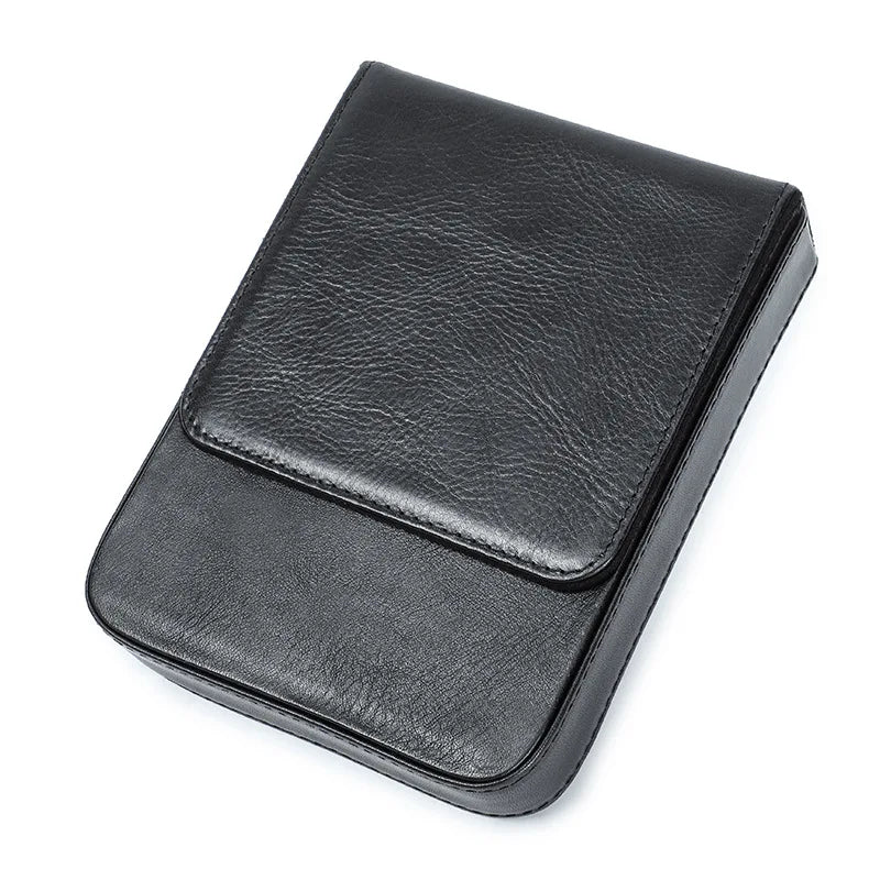 Handmade Fountain Pen Case Leather For Men Women Holder Pen Pouch Retro Pen Box Organizer Boys Girls School - ZakelijkePennen.nl