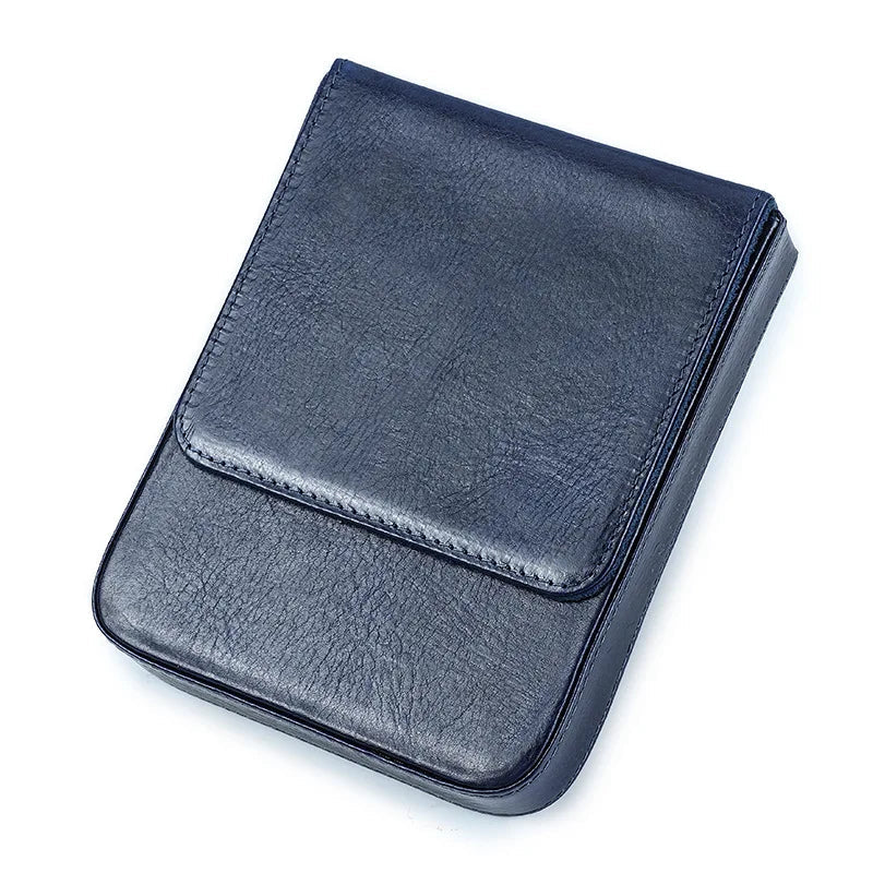 Handmade Fountain Pen Case Leather For Men Women Holder Pen Pouch Retro Pen Box Organizer Boys Girls School - ZakelijkePennen.nl