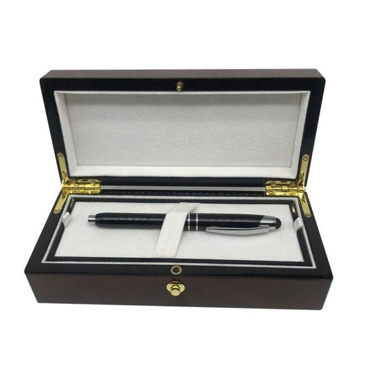 Elegante luxe pen in een fluwelen geschenkdoos.
Productnaam: Geef uw pennen de opslag die ze verdienen met onze luxe 2 laagse fluweel pen geschenkdoos.