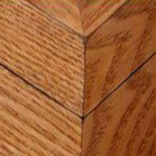 Close-up van een in elkaar grijpende patroon gemaakt van hoogwaardige Houten pennen opbergbox voor 34 pennen van essenhout/rozenhout/walnoot parketvloer.