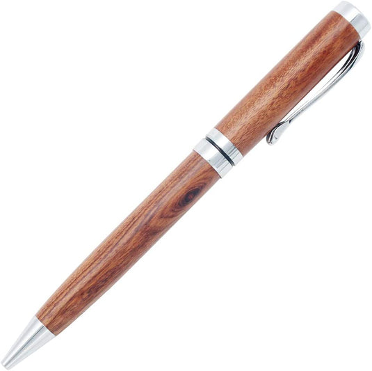 Schrijf in stijl met onze Schrijf in stijl met onze handgemaakte palissander pen met metalen accenten.